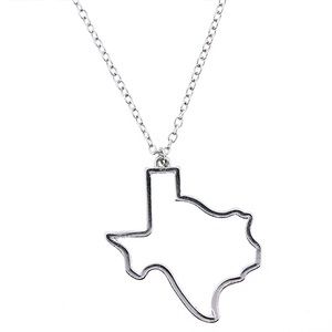 Texas outlined necklace